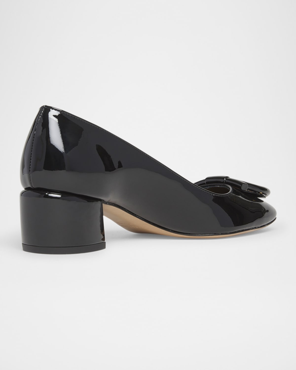 Mara Patent Gancini Block-Heel Pumps - 2
