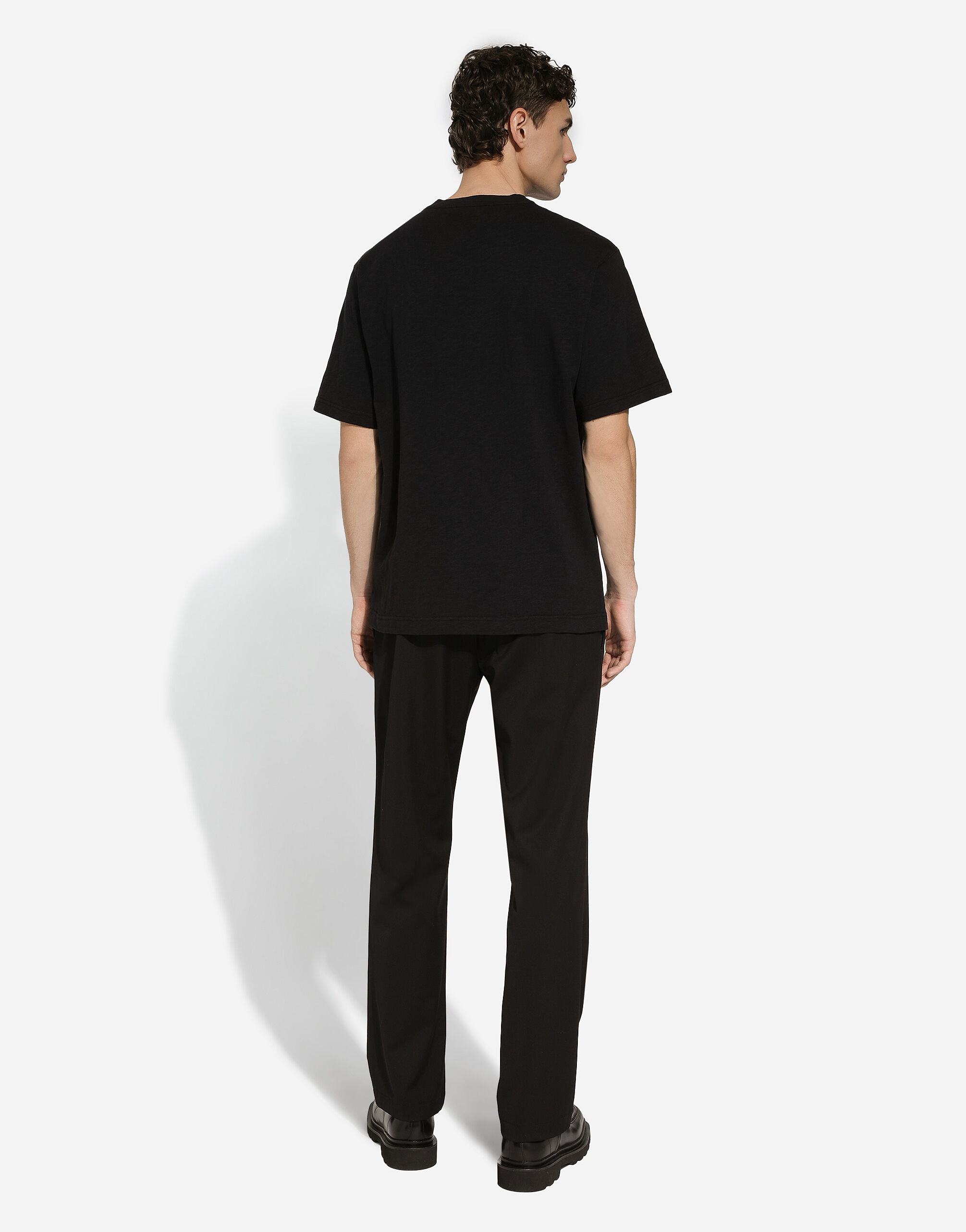 Stretch wool jogging pants - 3