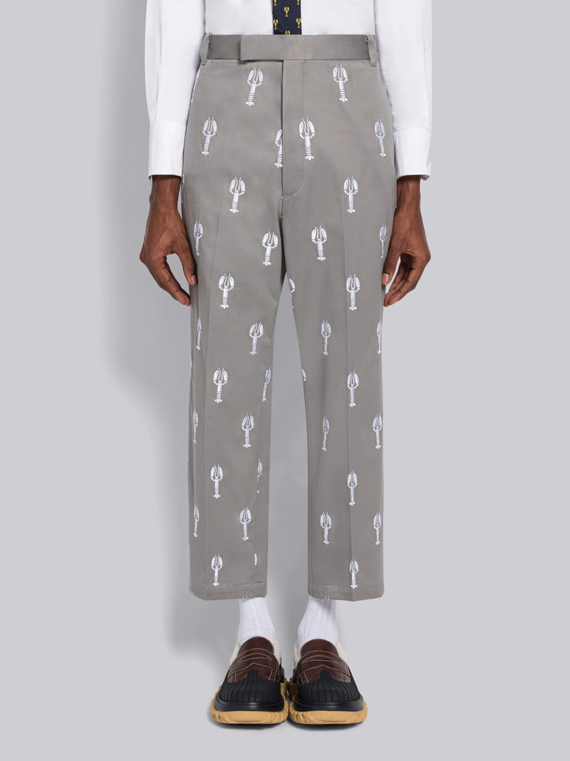 Lobster Half Drop Unconstructed Straight Leg Trouser 1