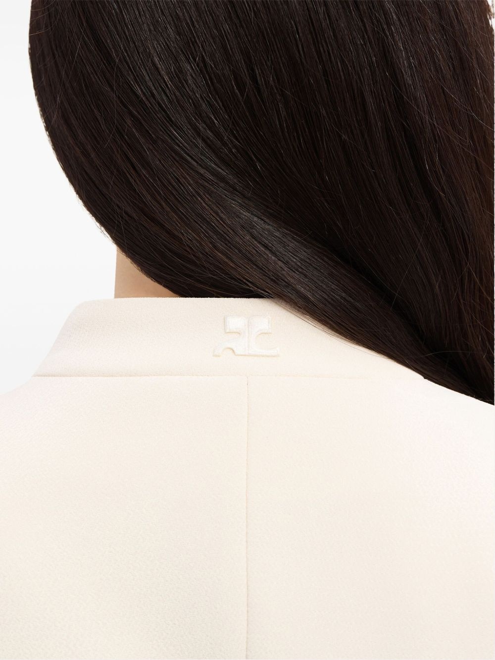 Heritage concealed-fastening crepe jacket - 5