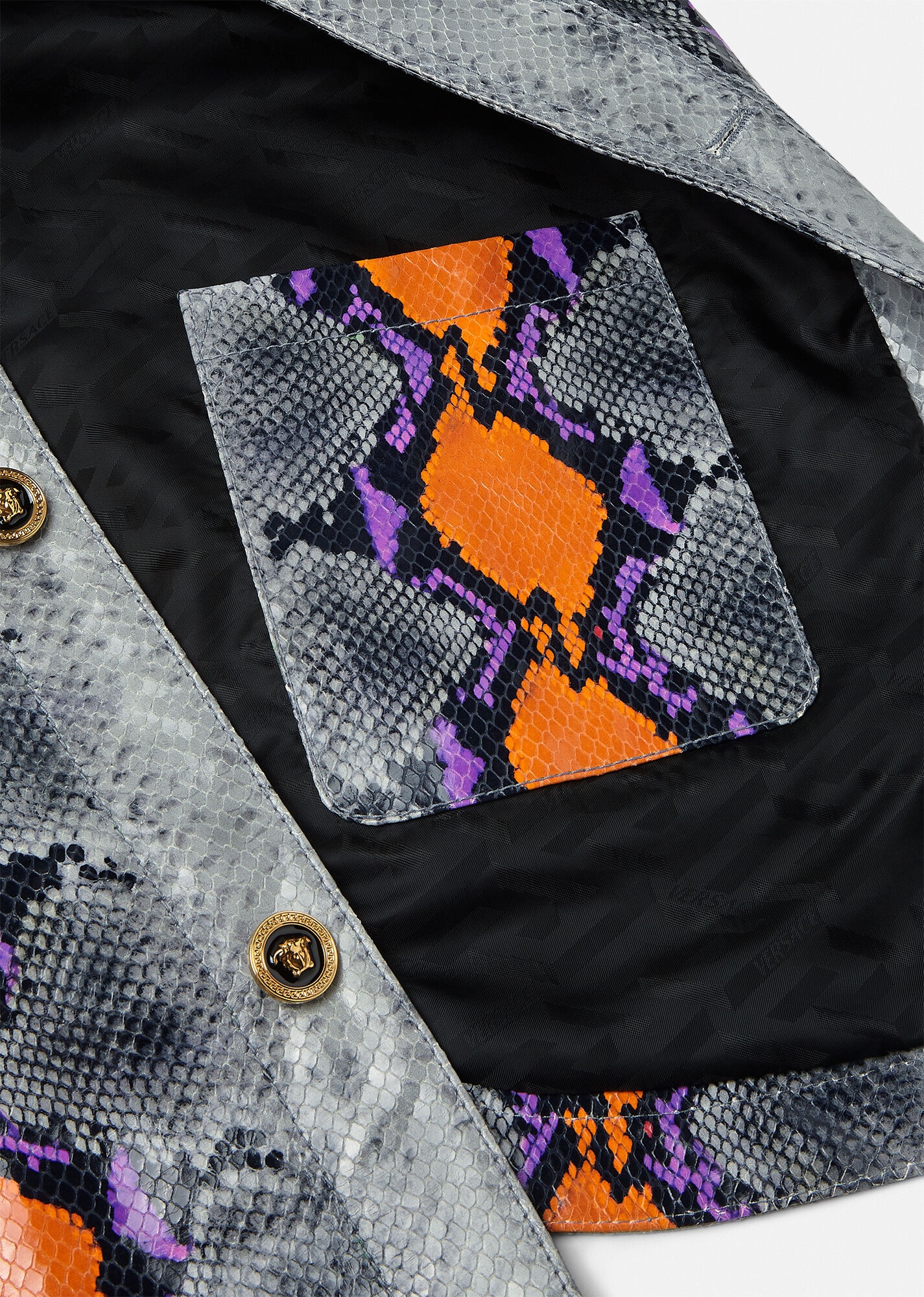 Python Print Overshirt Jacket - 6