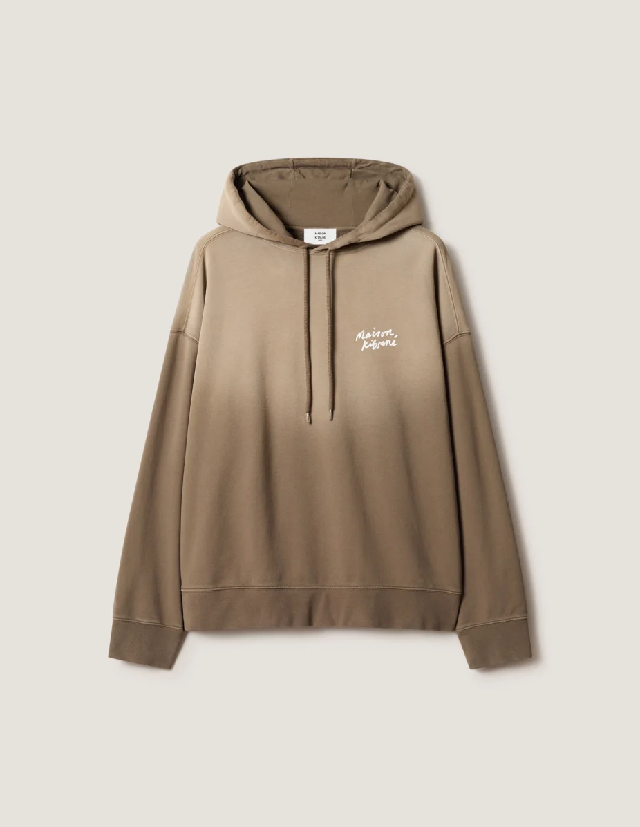 MAISON KITSUNE HANDWRITING FADED OVERSIZE HOODIE - 1
