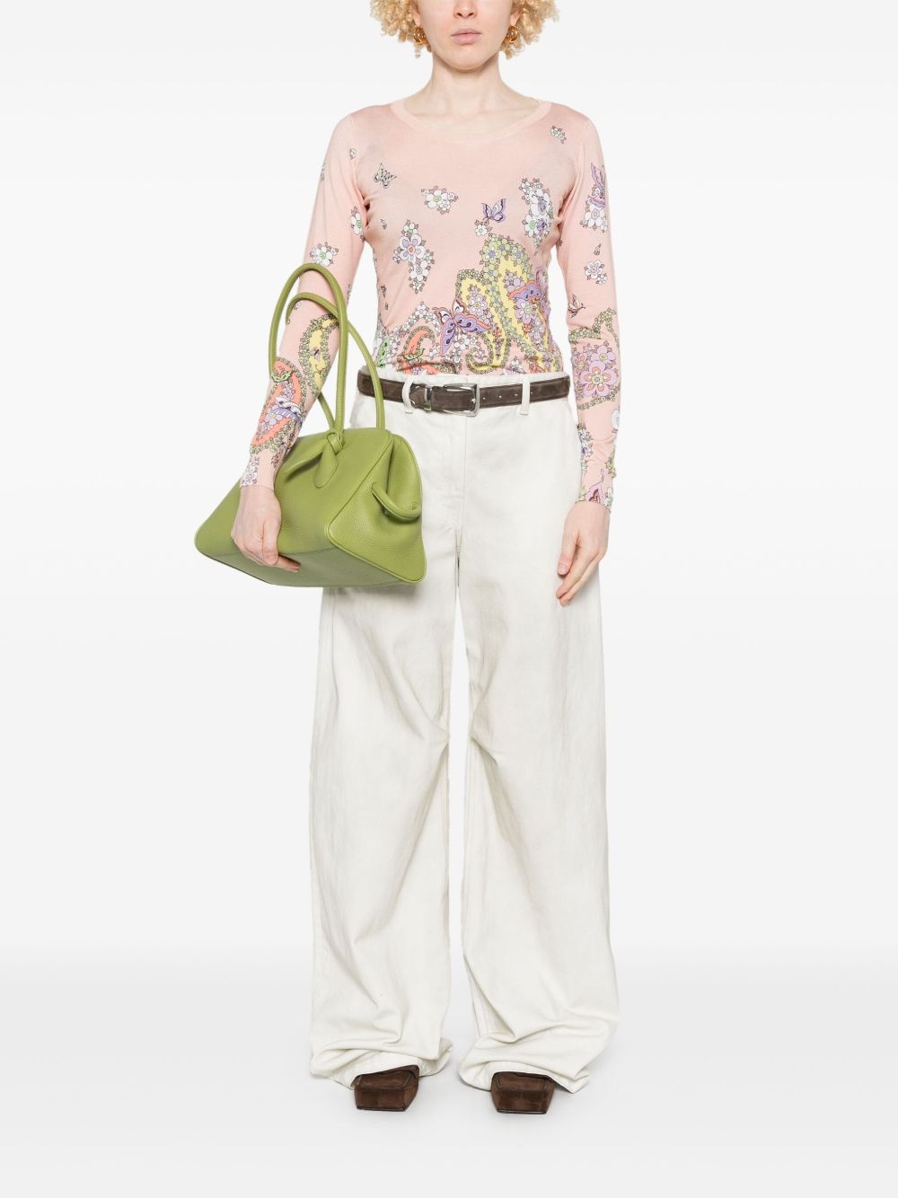 floral-print sweater - 2