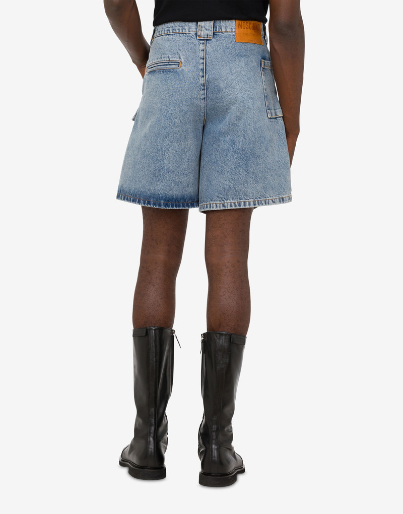 DESTROYED DENIM BERMUDA SHORTS 3