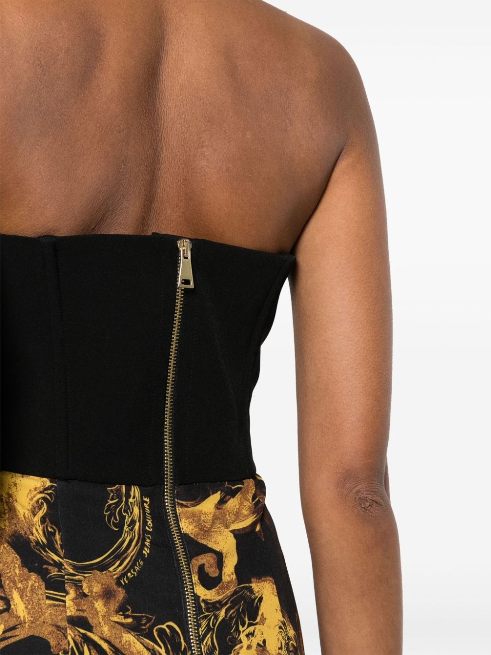Barocco-print mini dress - 5