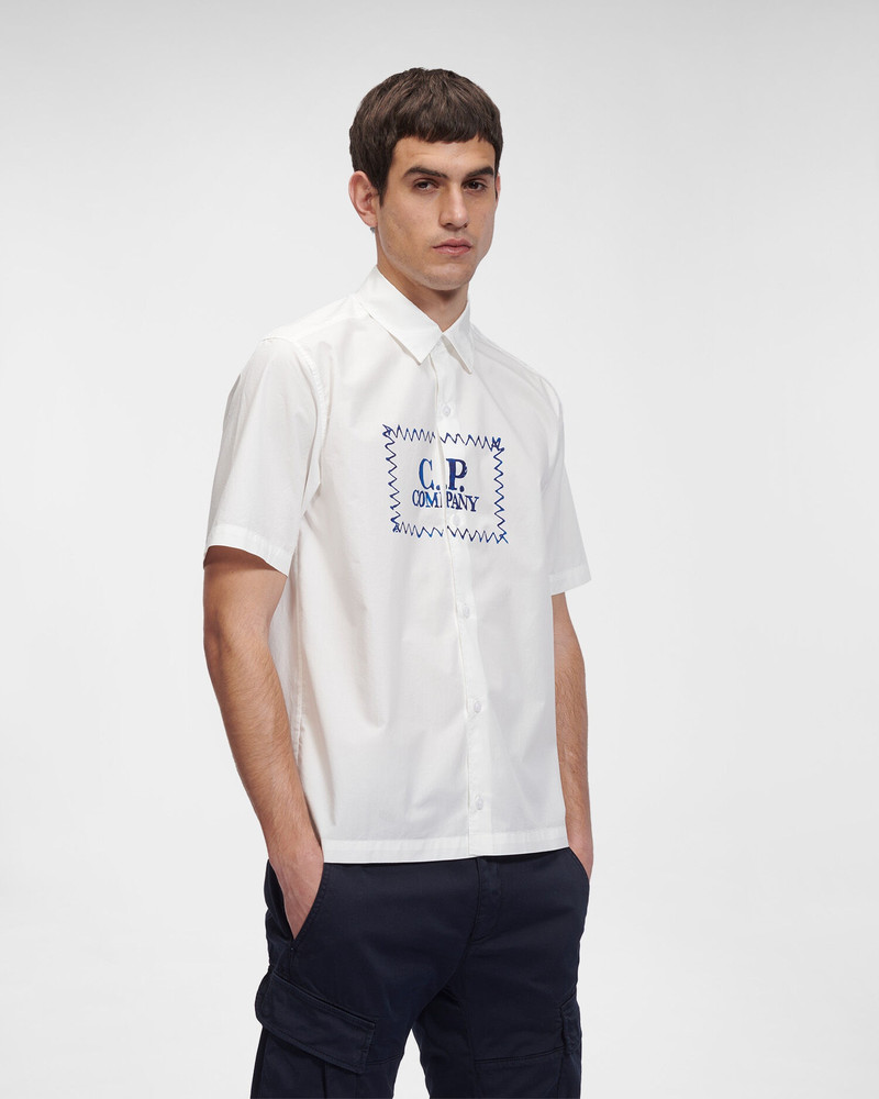 C.P. Company Popeline Label Style Logo Shirt outlook