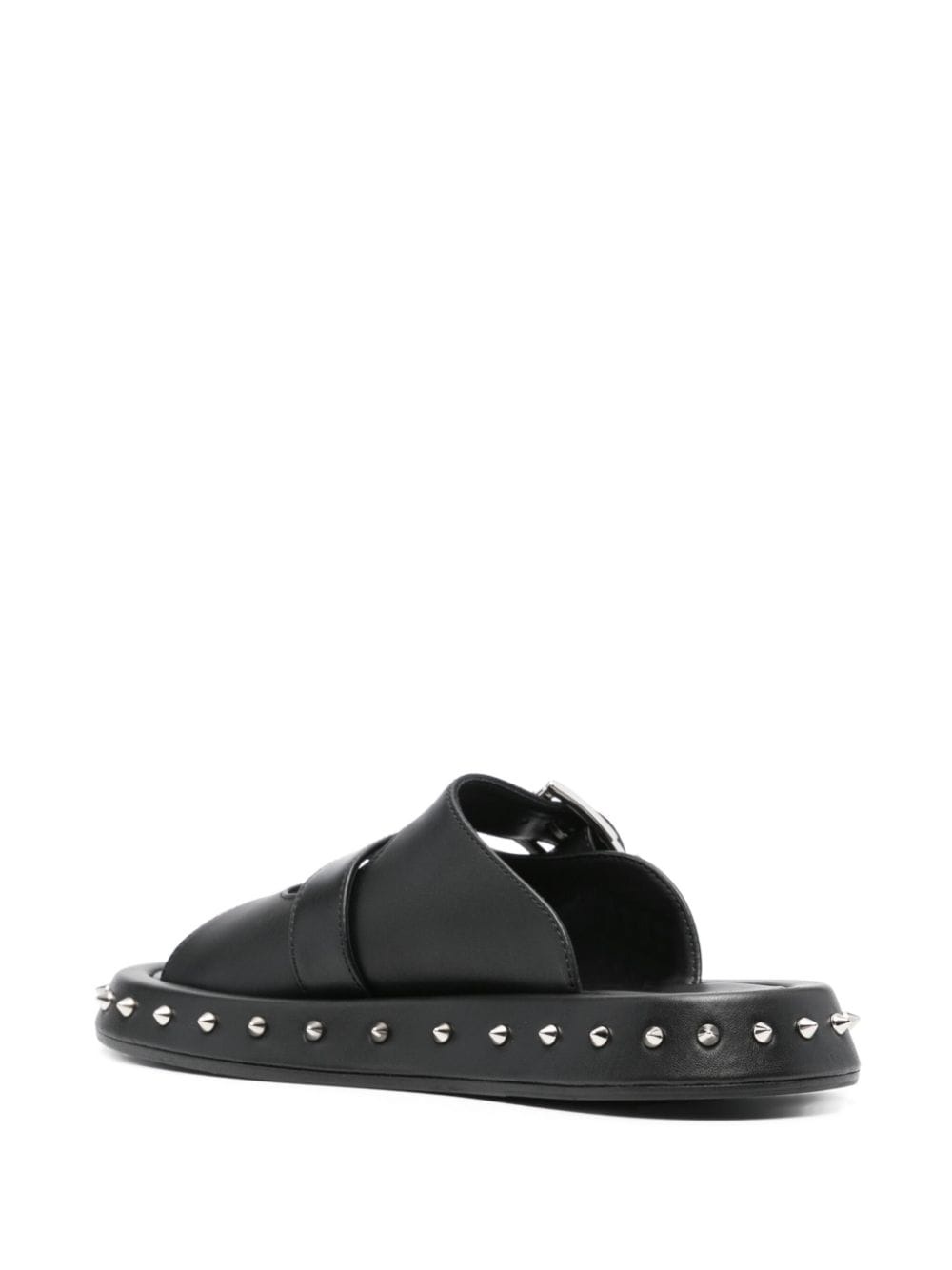 buckle leather sandals - 3