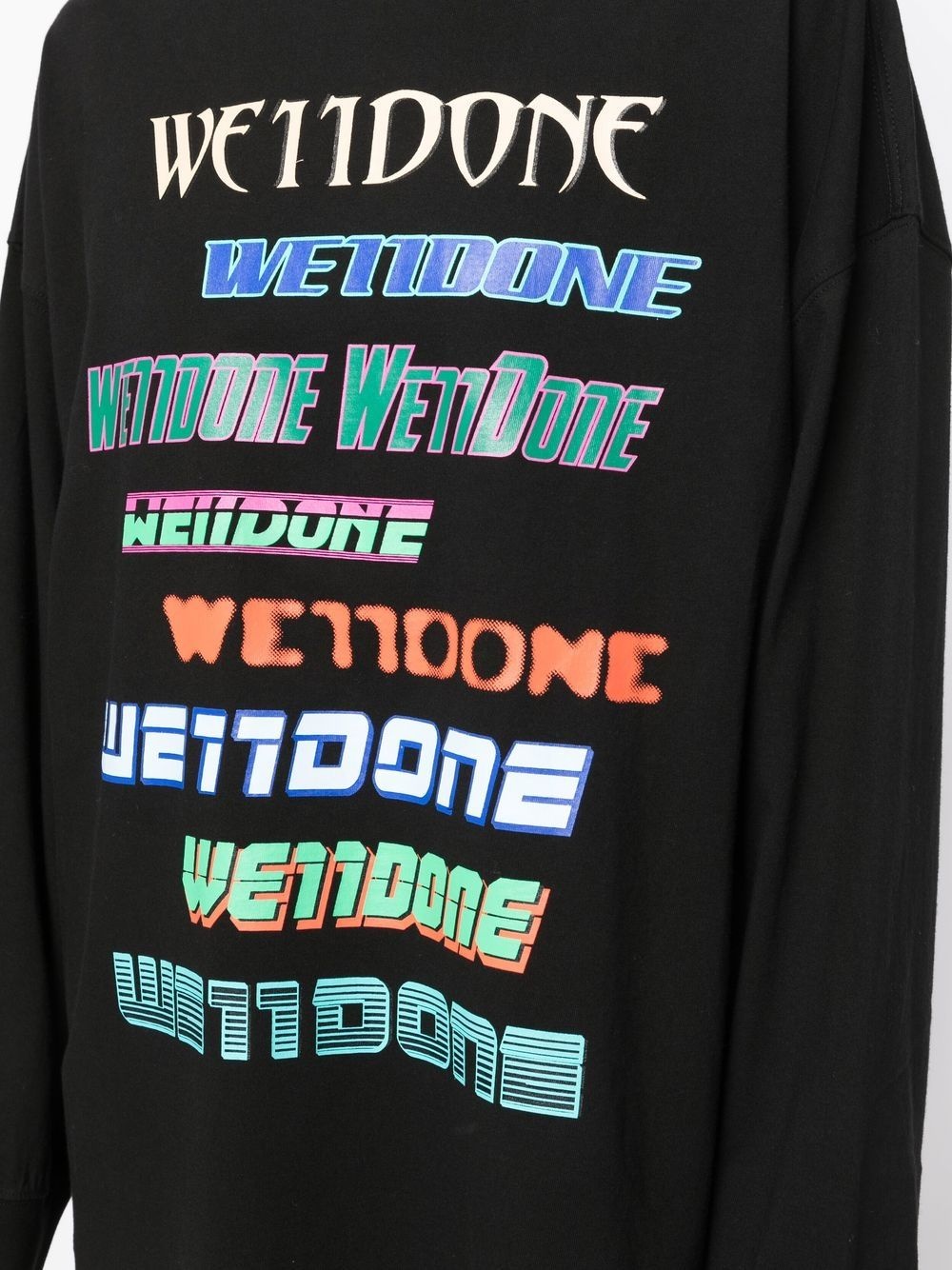 multi-logo cotton sweatshirt - 5
