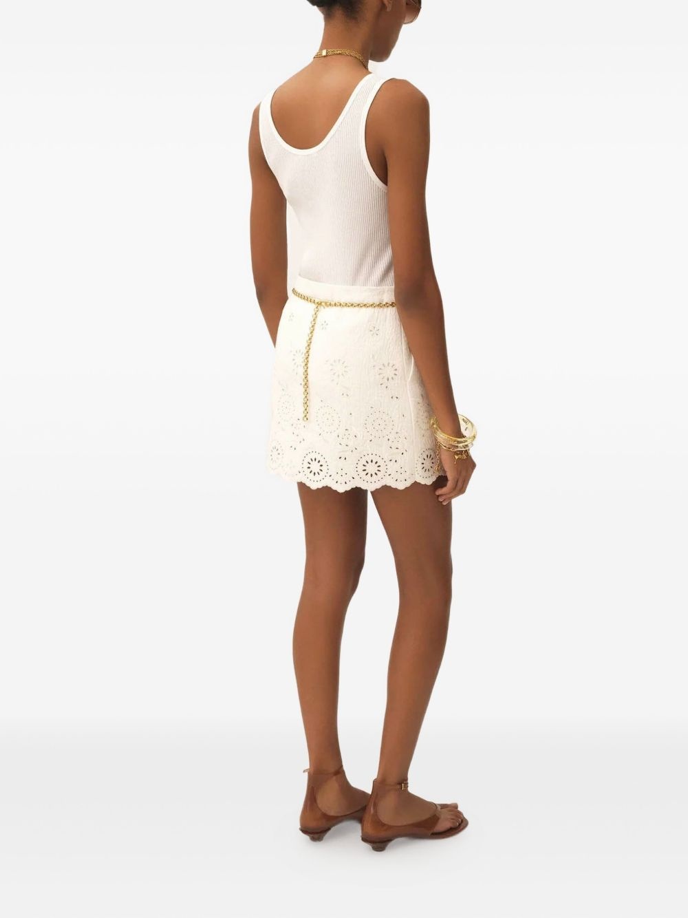 broderie-anglaise skirt - 3