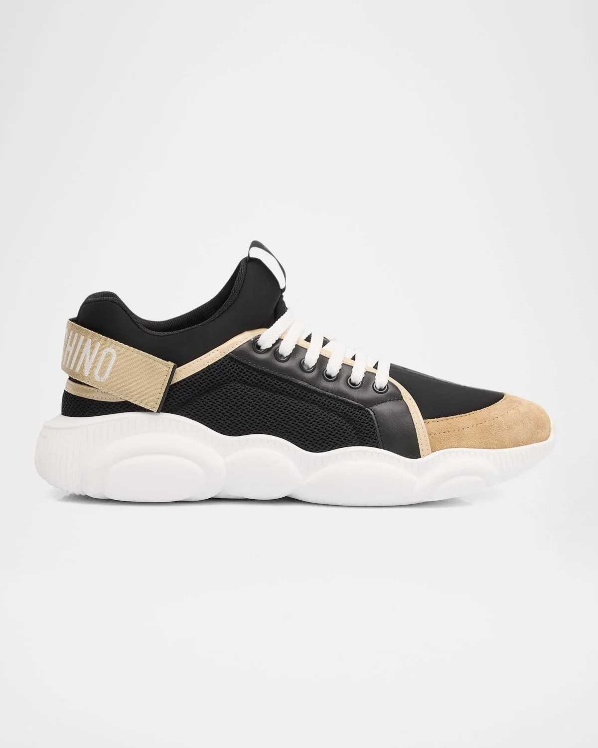 Men's Teddy-Sole Mixed-Media Fashion Sneakers - 1