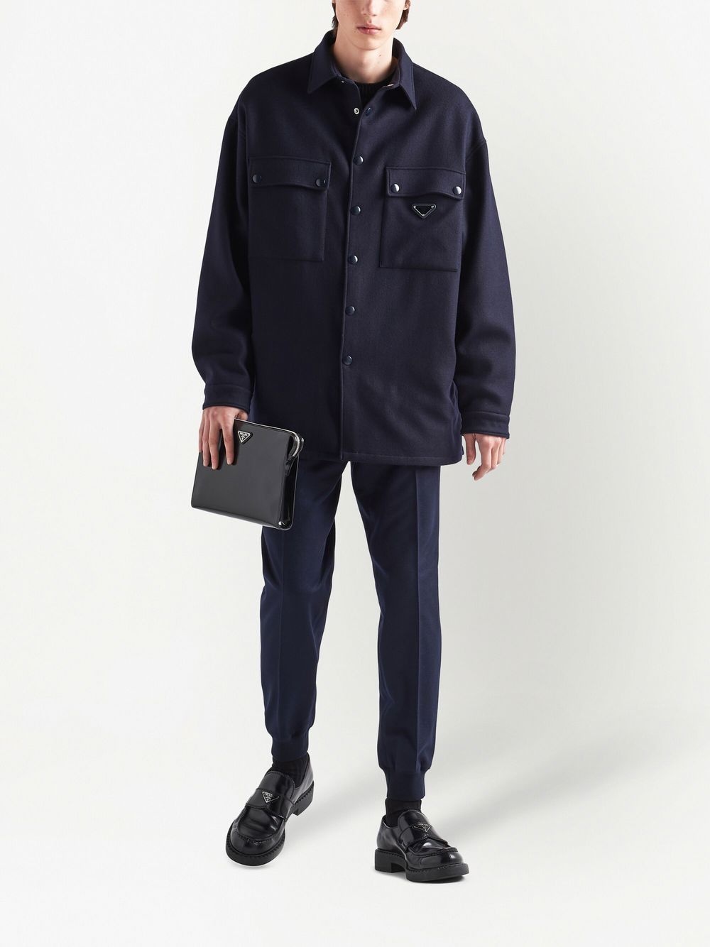 tapered wool trousers - 2