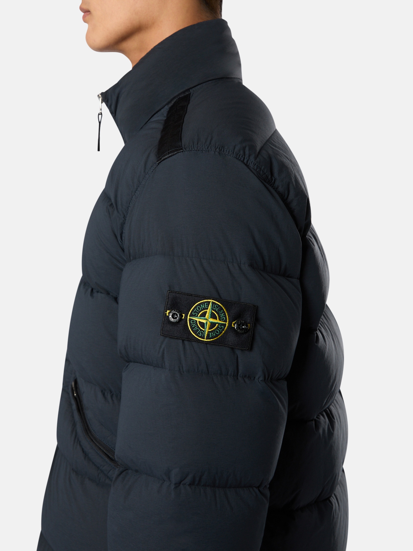 【STONE 】 24FW 43028 Seamless Tunnel Down TC Jacket Stone Island Black 43028 Seamless Tunnel Nylon Down Jacket