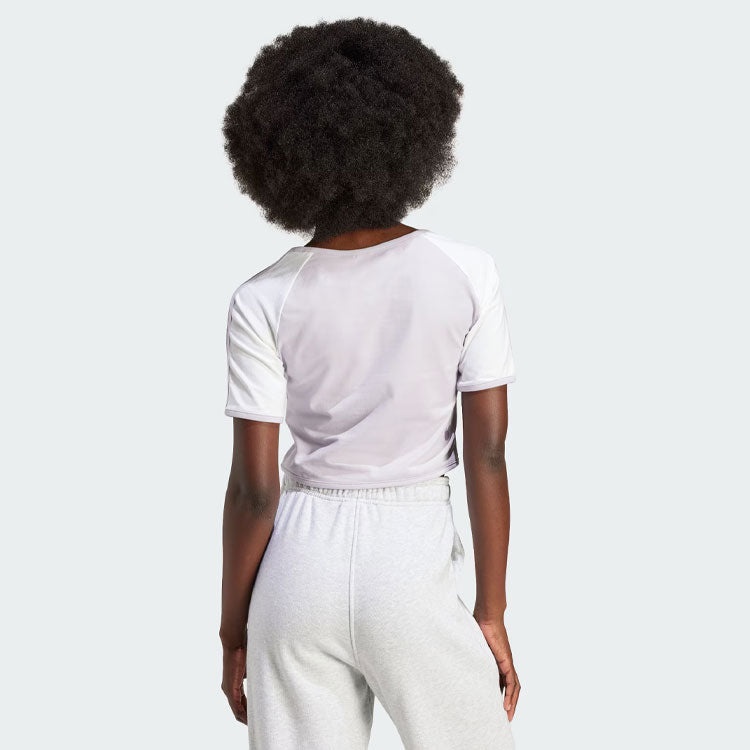 (WMNS) adidas Originals x Mickey Mouse 3-Stripes Icon For Her Baby T-Shirt 'Purple' IY2269 - 3