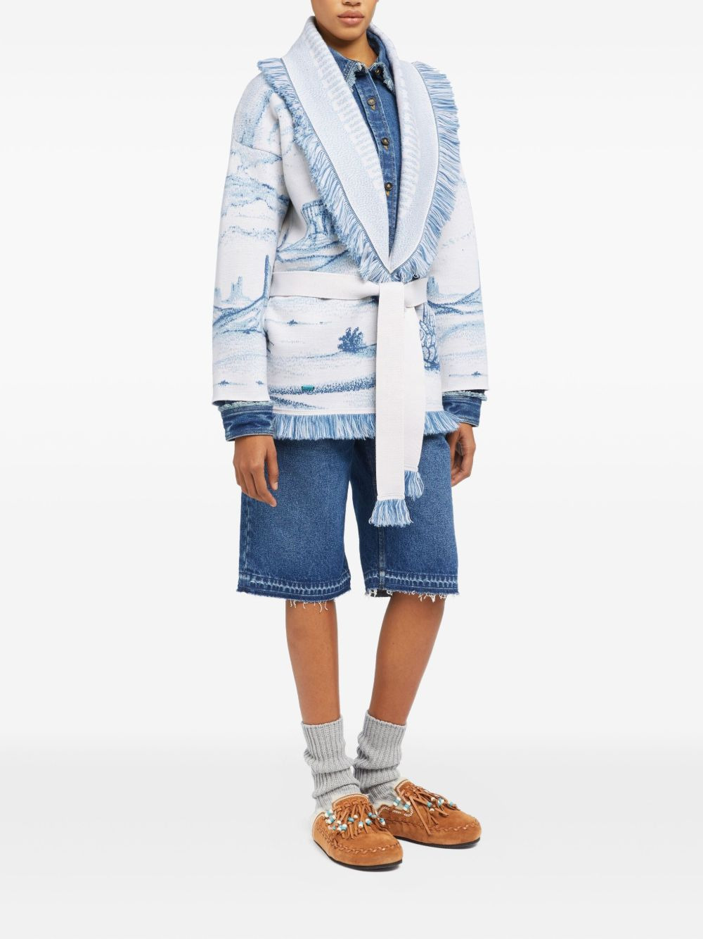 Silent Rider fringed cardigan - 3