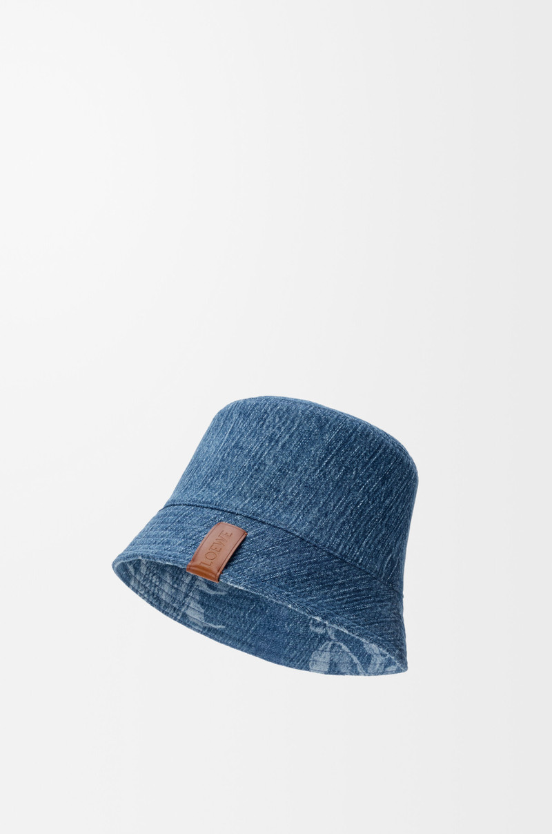 Loewe Reversible bucket hat in denim outlook