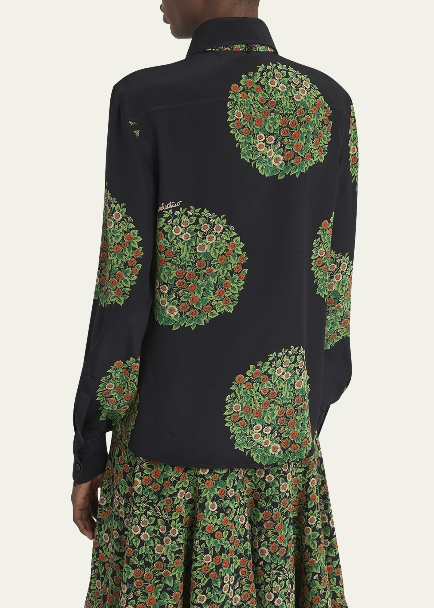 Floral-Print Silk Crepe De Chine Shirt - 3