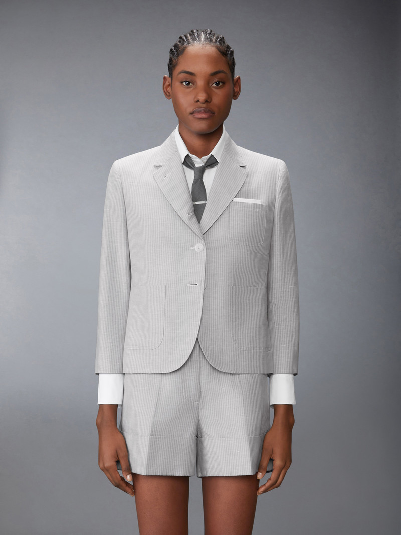 Thom Browne TONAL UNIVERSITY STRIPE SACK SPORTCOAT outlook