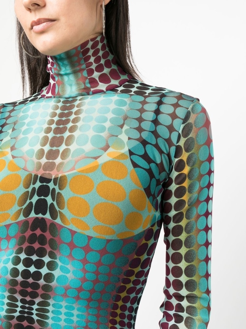 The Blue Dots Print Top - 5
