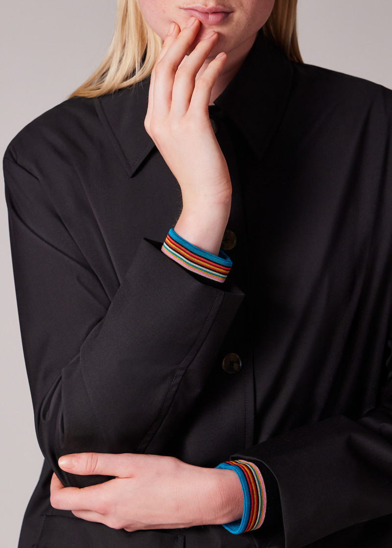 Women's Black 'Storm System' Wool Work Jacket With Detachable Gilet 6