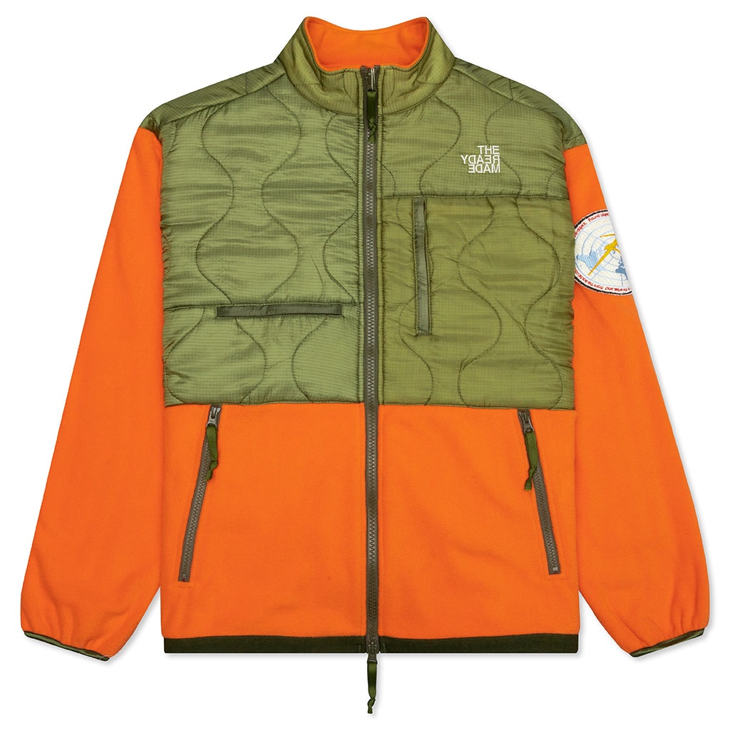 READYMADE FLEECE JACKET - ORANGE/GREEN - 1