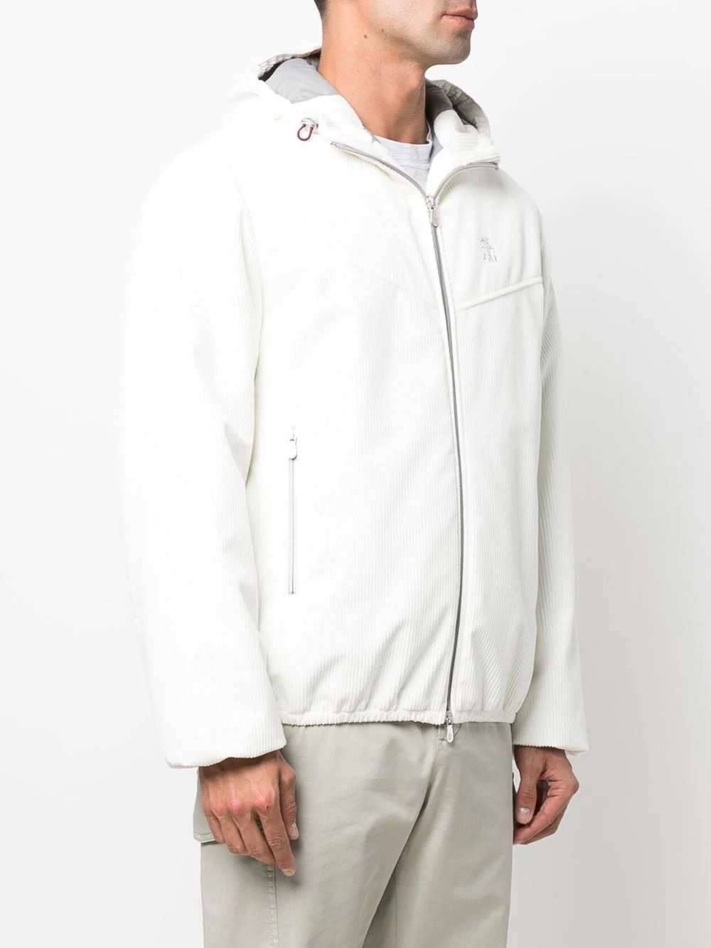 zip-up hooded jacket - 3