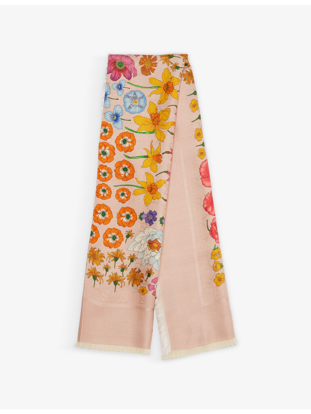Erbarium Floral-Print Silk-and-Wool-Blend Scarf - 1