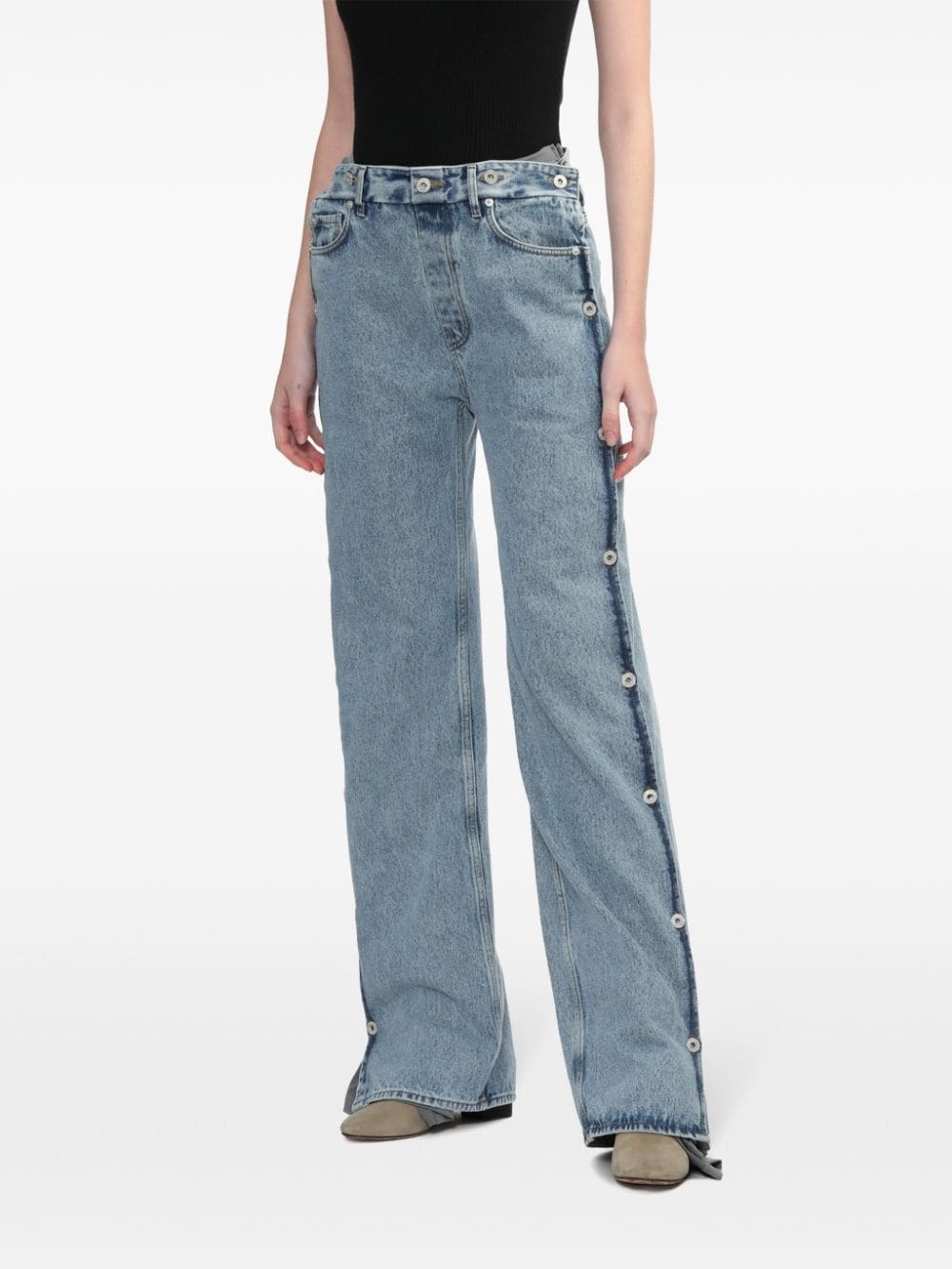 collapsable waist jeans - 3