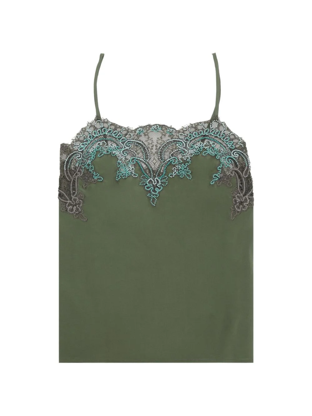 Brianne lace-trimmed sleeveless blouse - 1