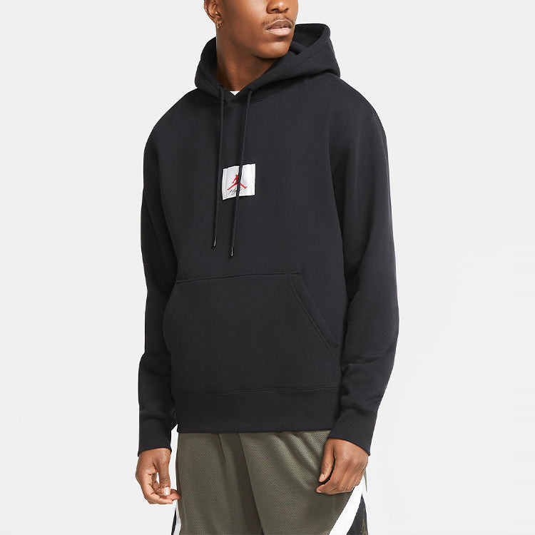 Air Jordan Fleece Pullover hooded Casual Black CV6147-010 - 3