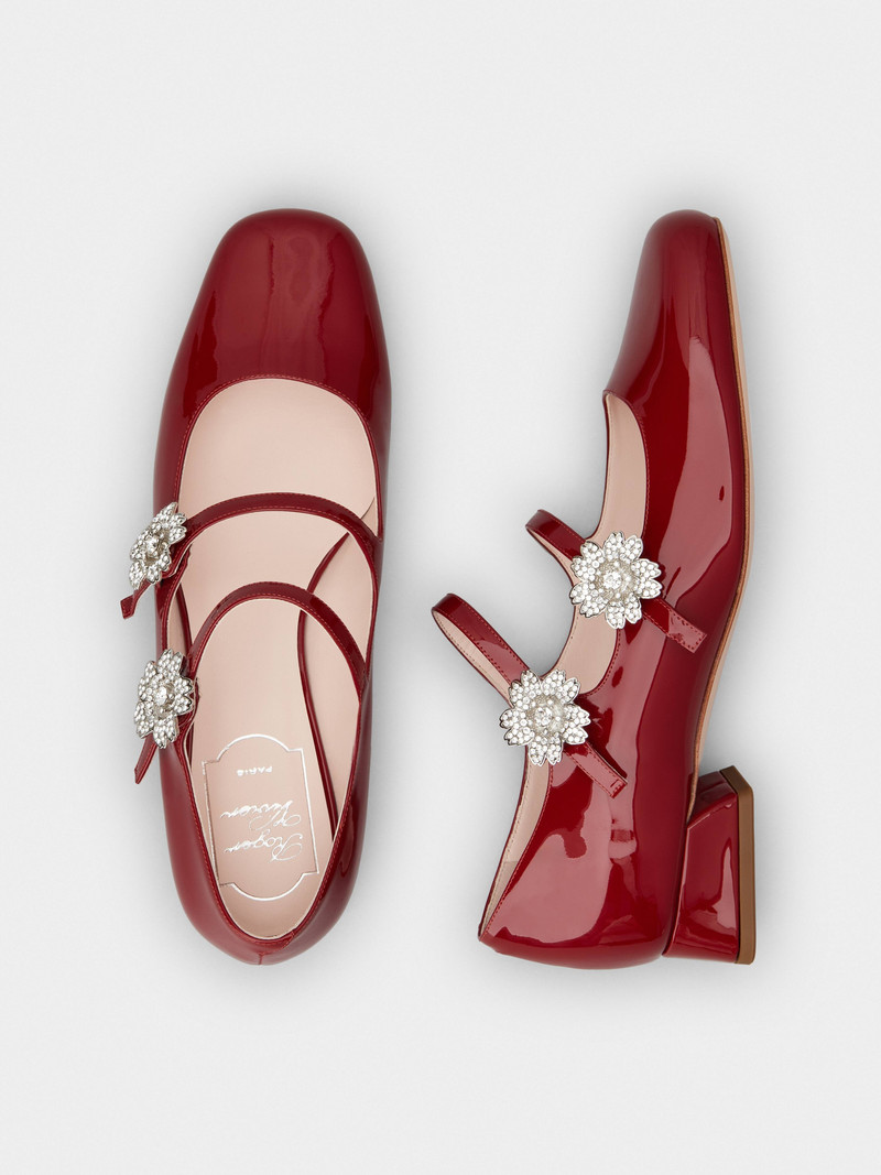 Bouquet Strass Babies Ballerinas in Patent Leather 4