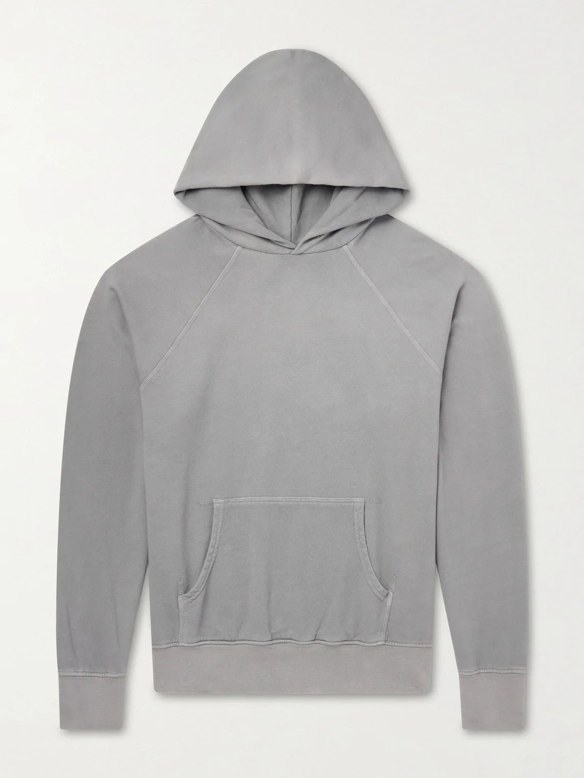 French Terry-Cotton Raglan Hoodie - 1