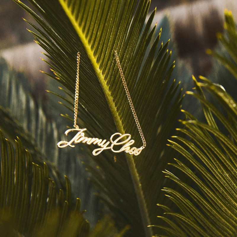 Logo Script Necklace
Gold Finish Script Necklace 4