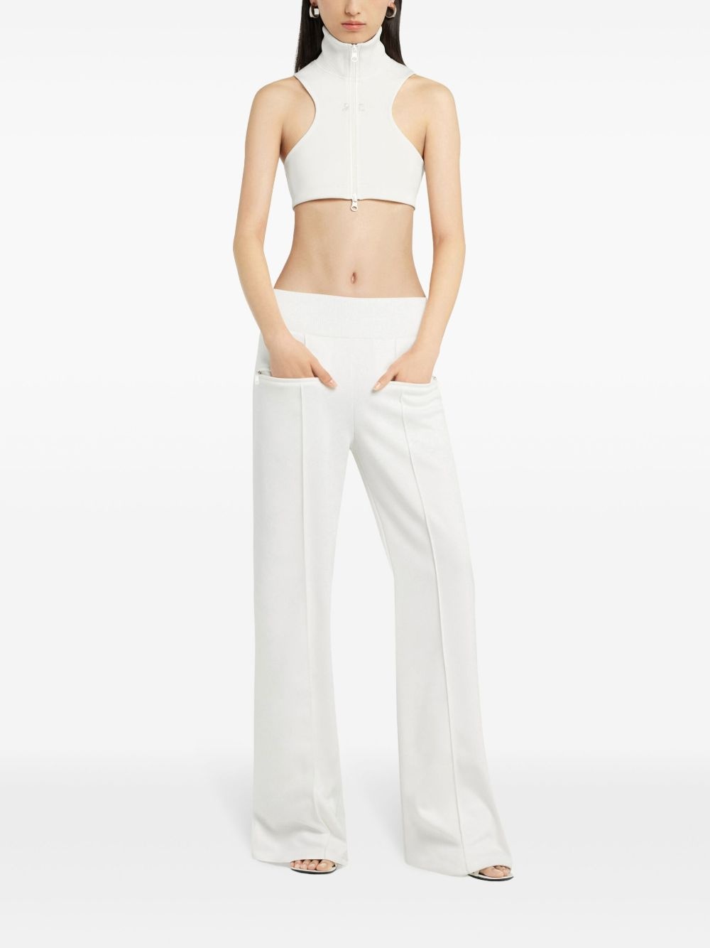 scuba cropped tank top - 2