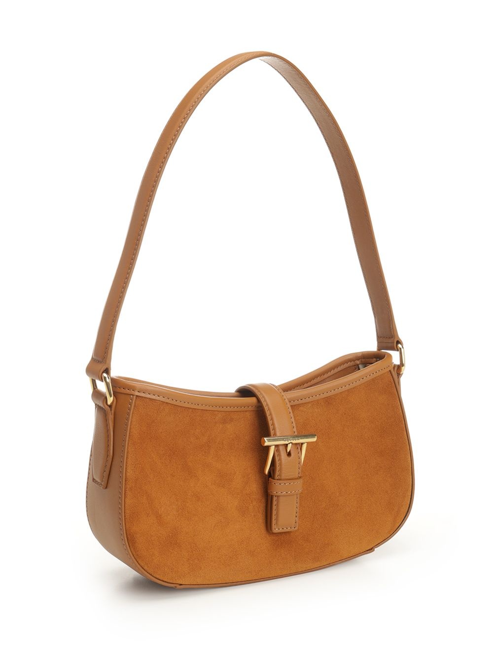 T-Bar Shoulder Mini Suede Bag Shoulder Bags Beige - 2