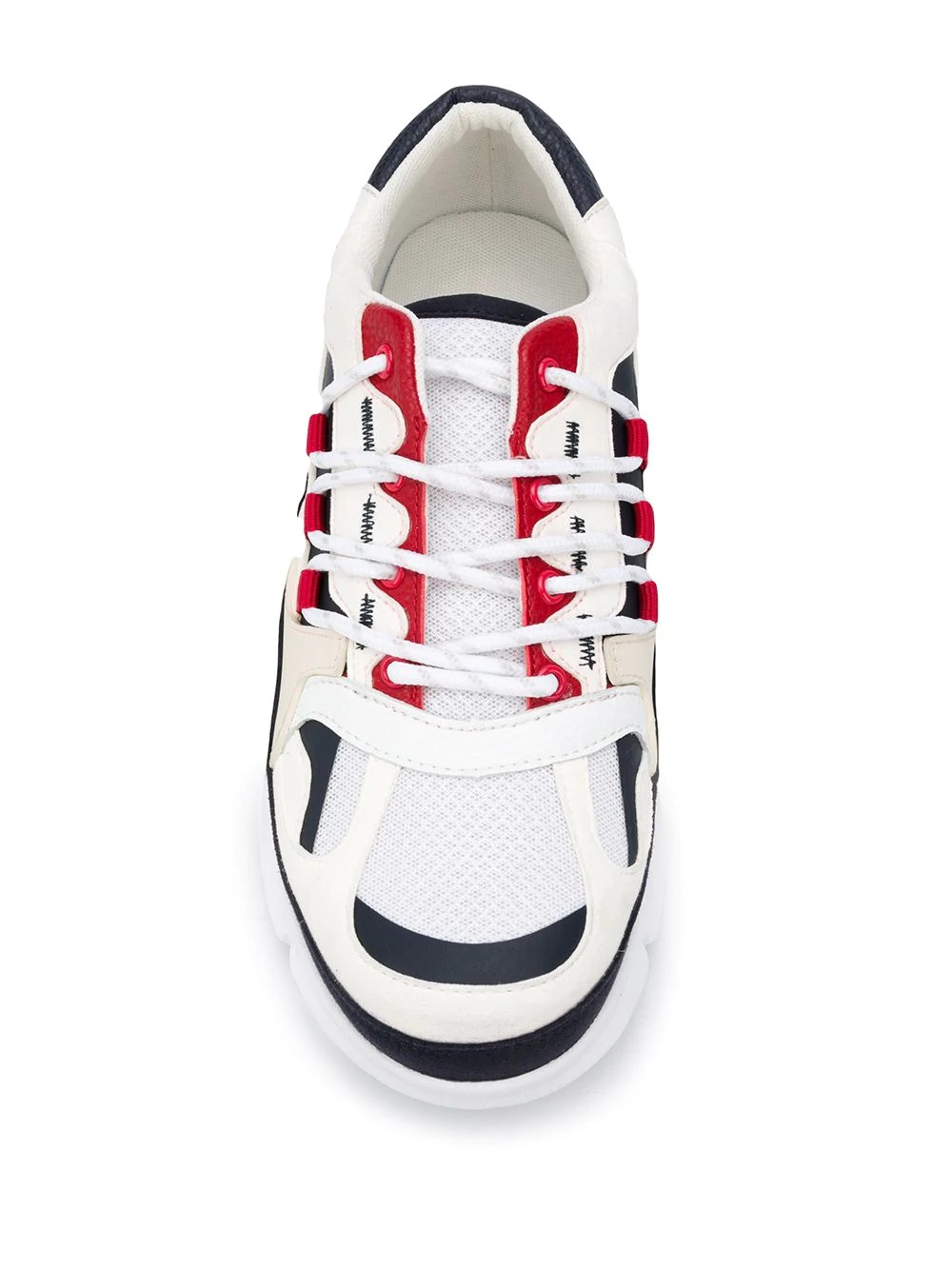 chunky lace-up trainers  - 4