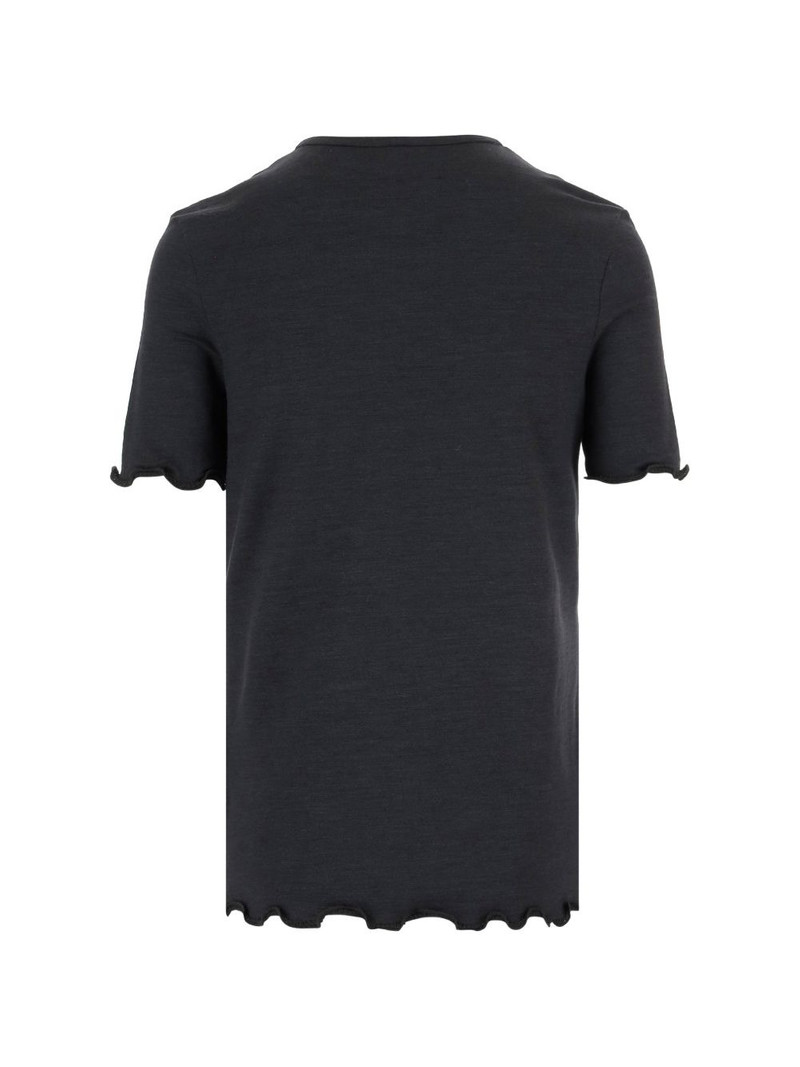 Jil Sander gathered-hems round-neck T-shirt outlook