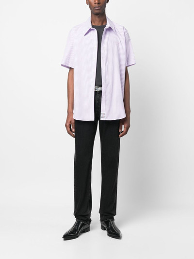 Martine Rose logo-embroidered striped shirt outlook