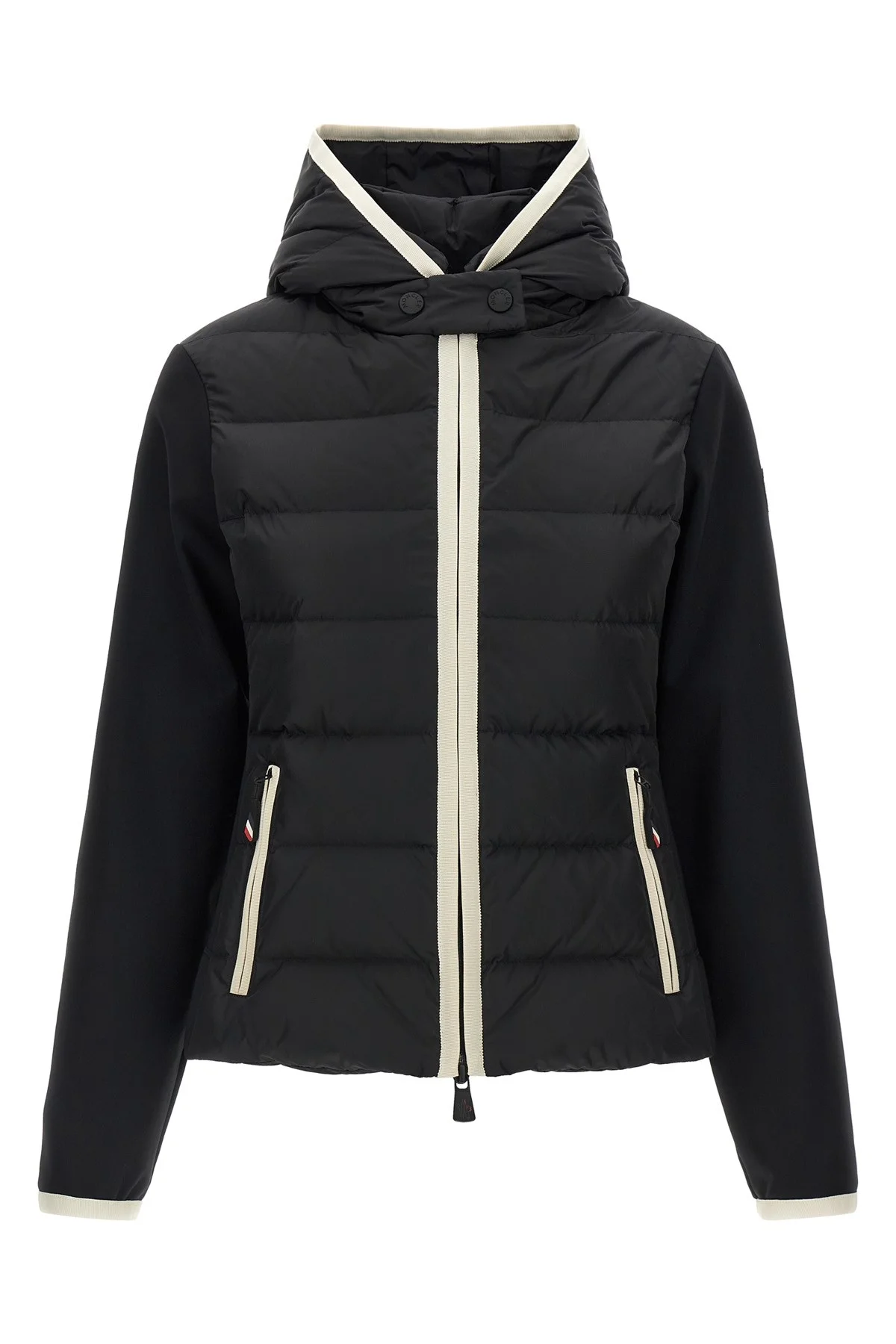'Padded Zip-Up' Cardigan - 1