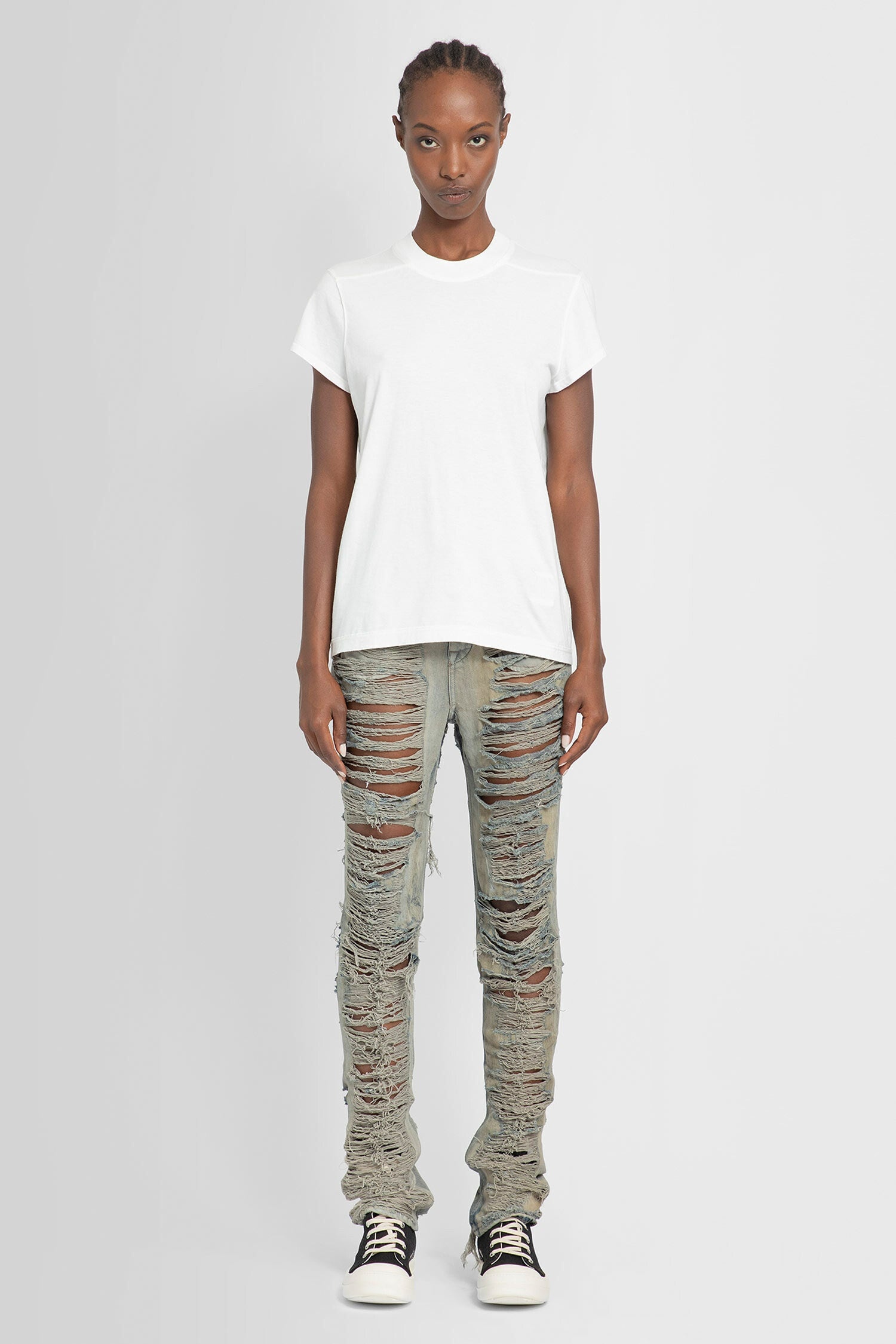 RICK OWENS WOMAN WHITE T-SHIRTS - 4