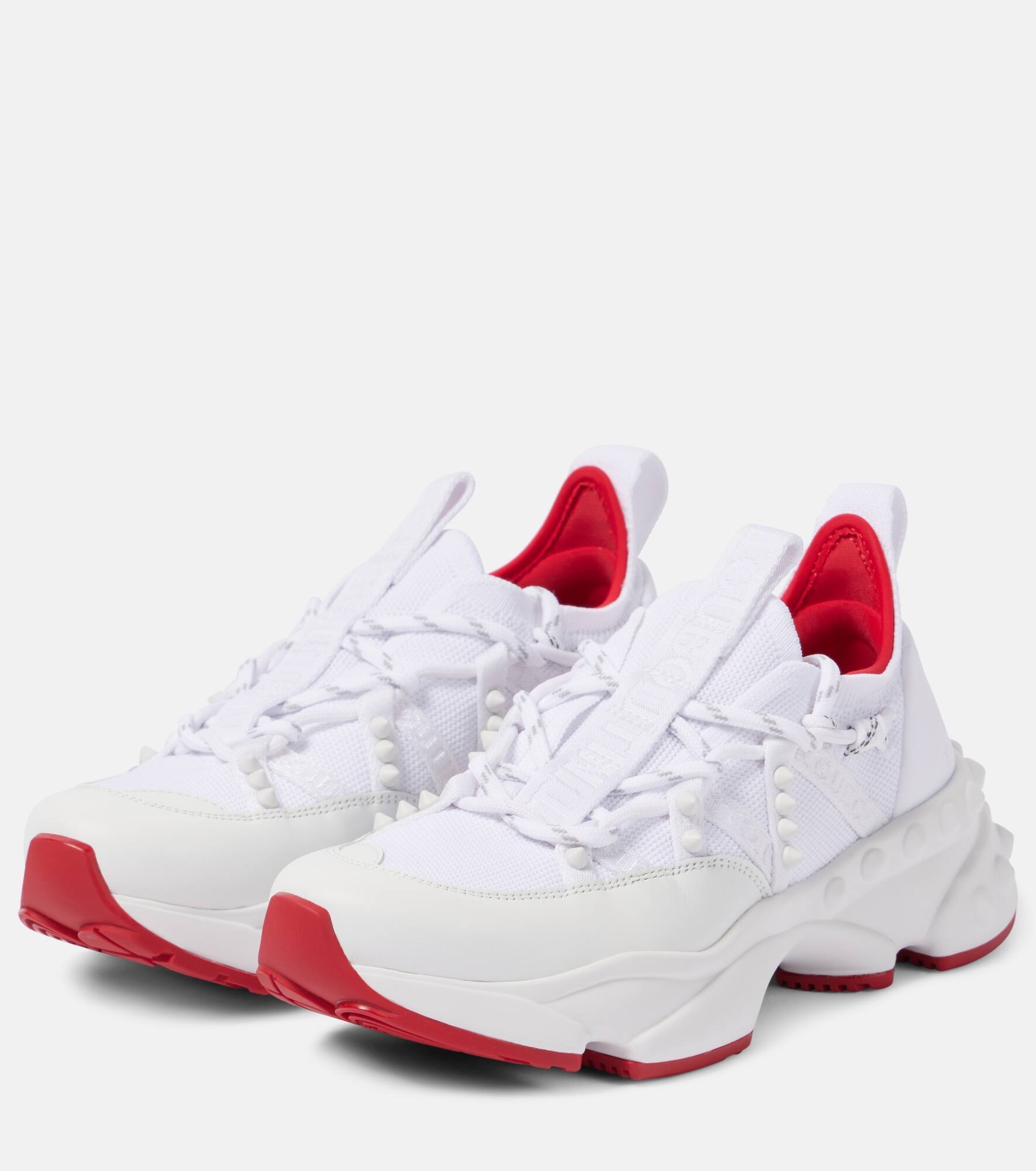 Trailnrun leather-trimmed sneakers - 4
