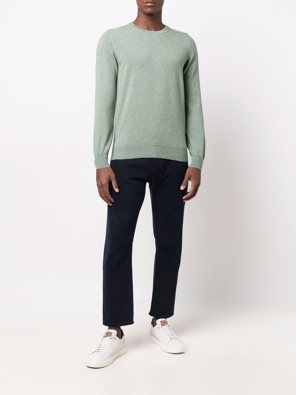 crewneck cashmere jumper - 2