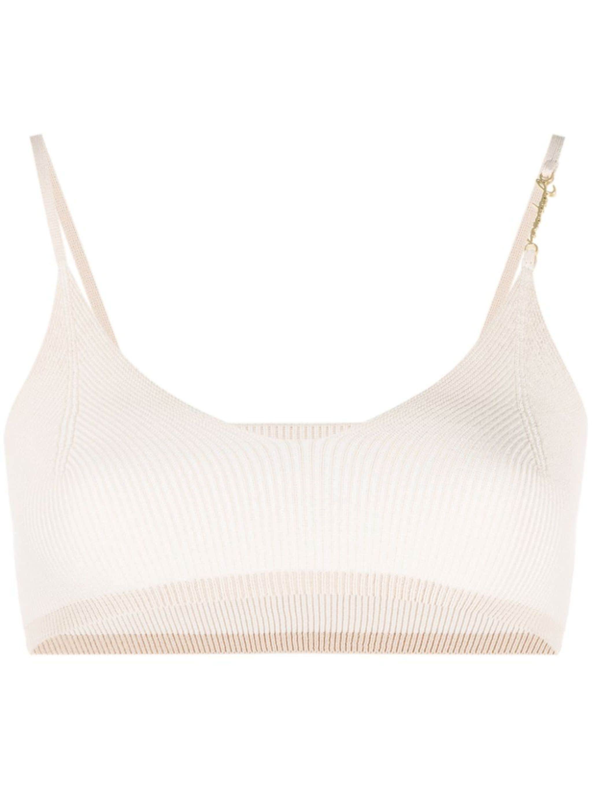 Pralu logo-plaque bralette top - 1