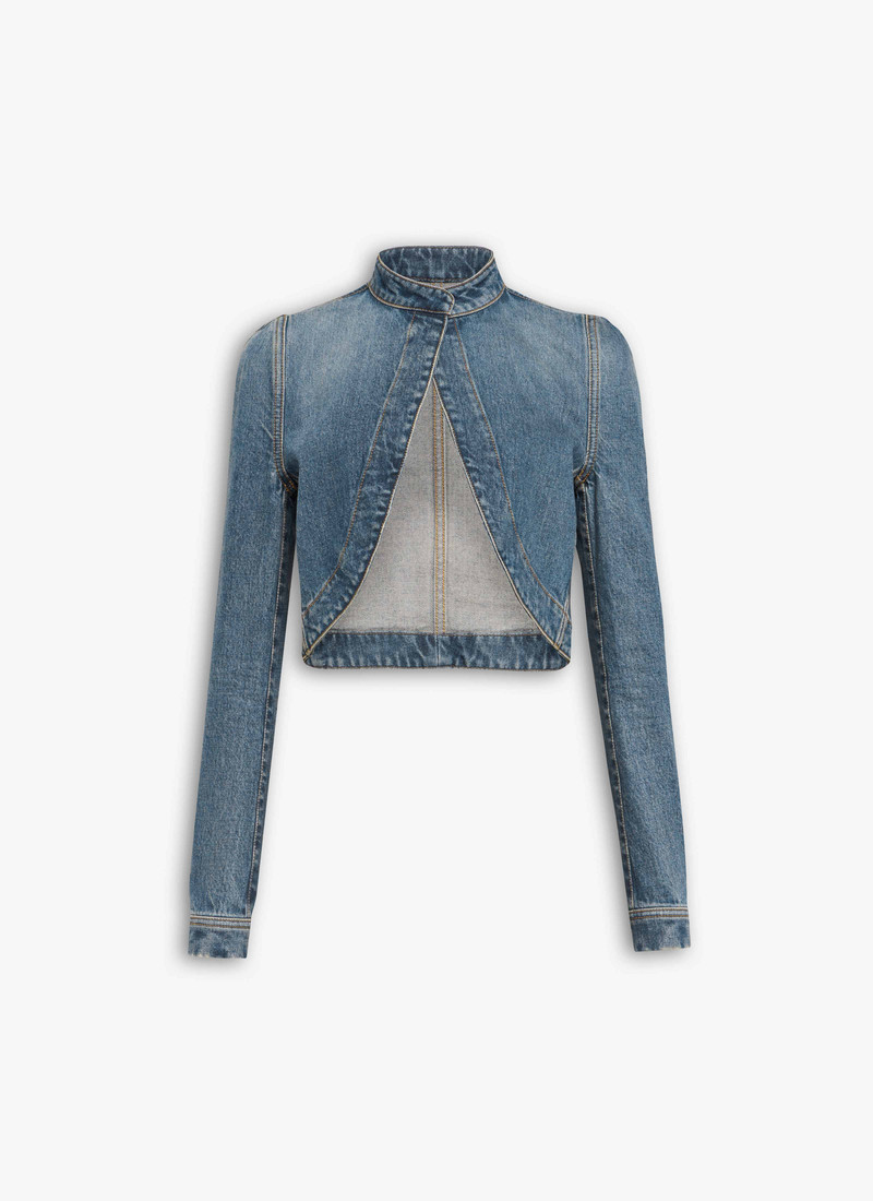 DENIM CROPPED JACKET 1