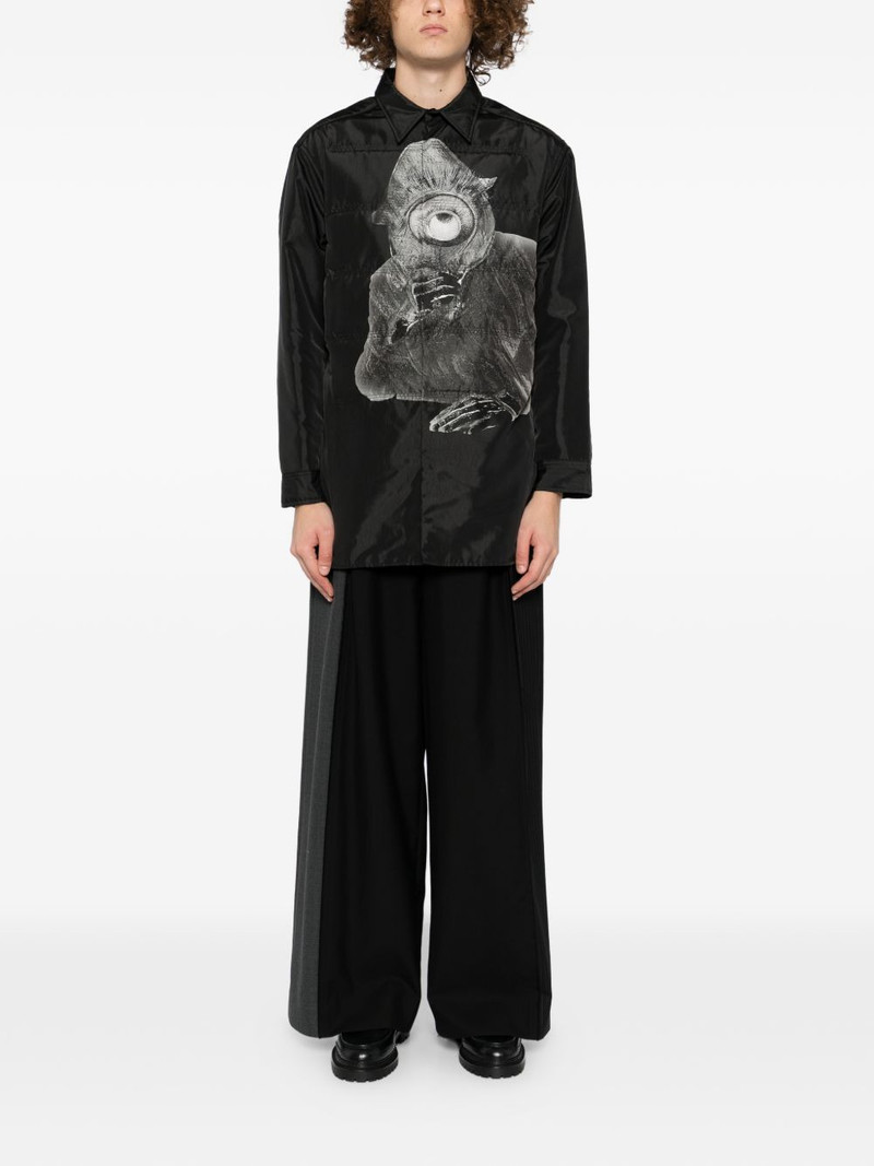 Yohji Yamamoto printed shirt jacket outlook