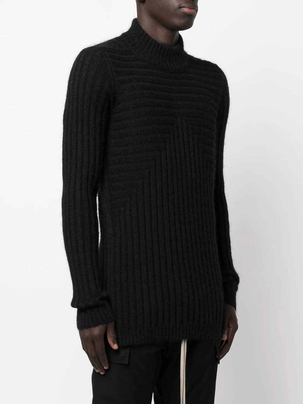 ribbed-knit long-sleeve jumper - 4