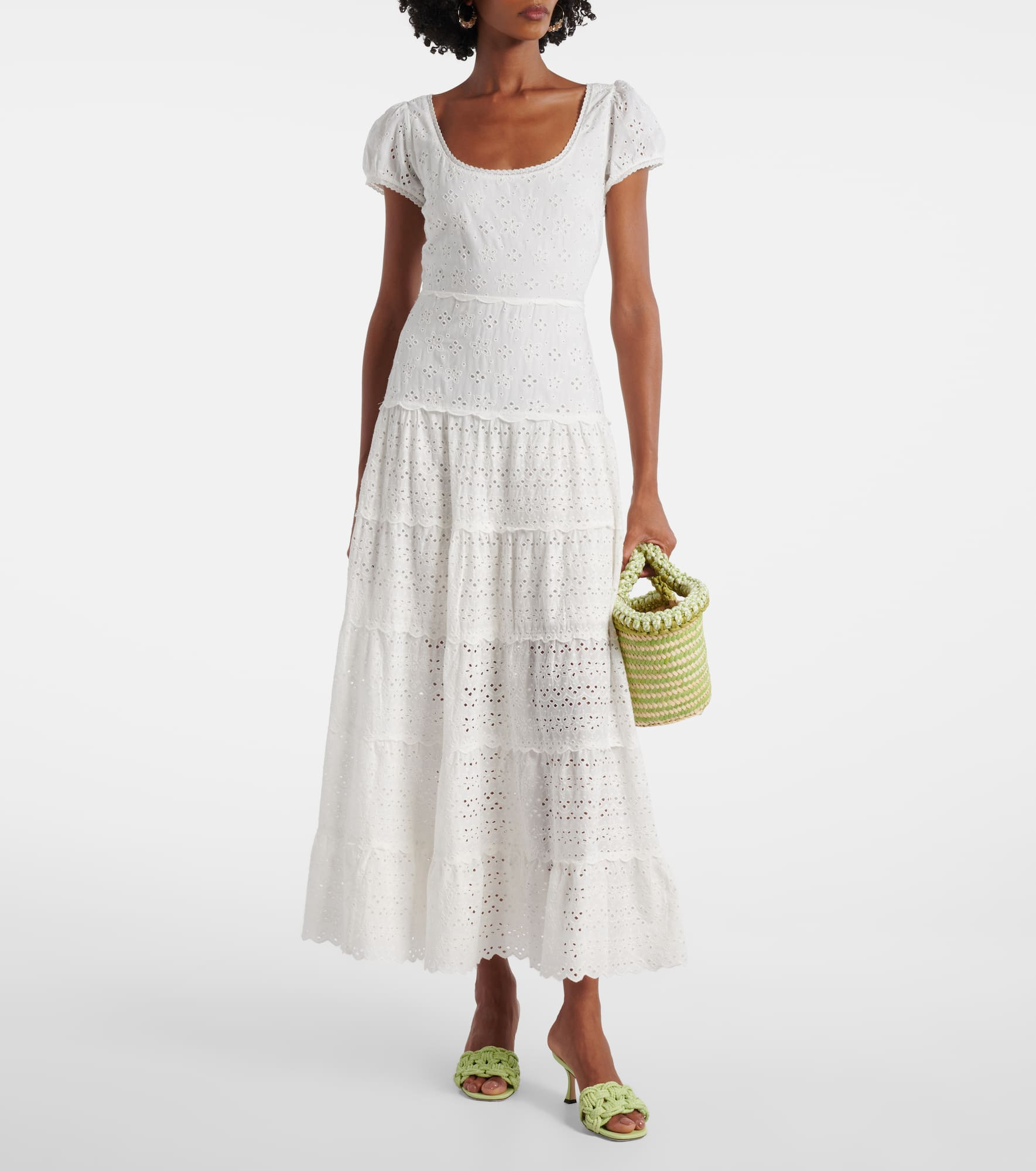 Remi broderie anglaise cotton midi dress - 2