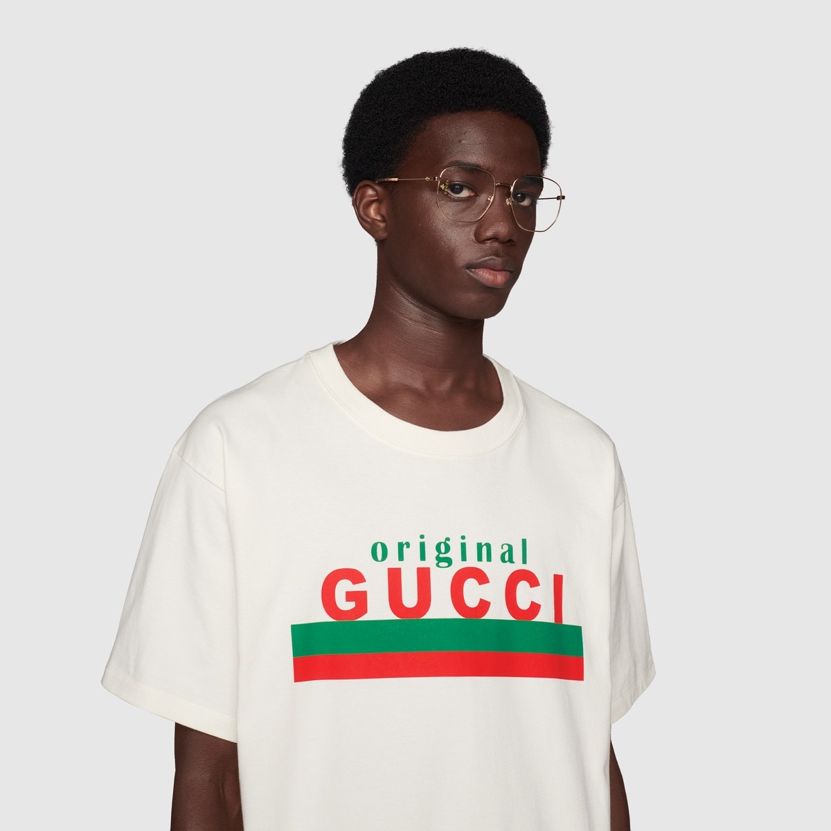 "Original Gucci" print oversize T-shirt - 5