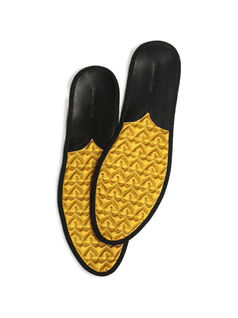 Smokedbone suede slip-on slippers 4