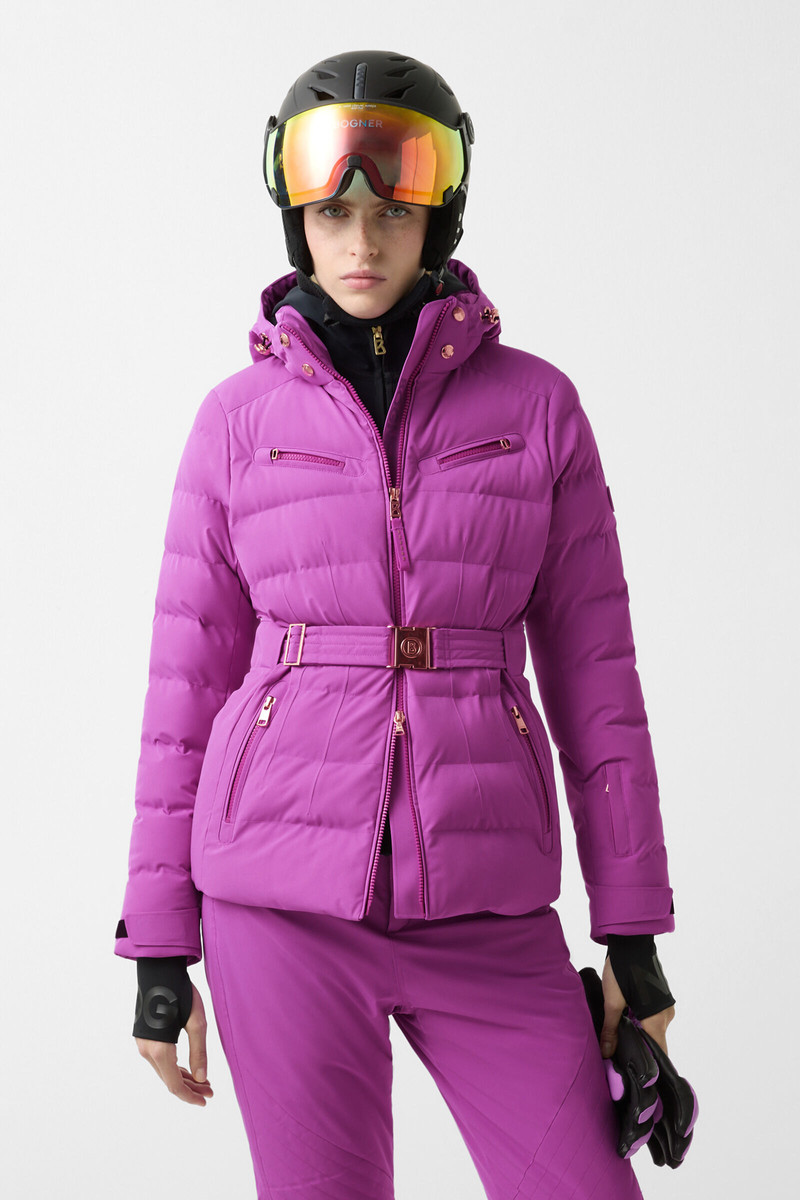 Ellya quilted jacket in Violet 2