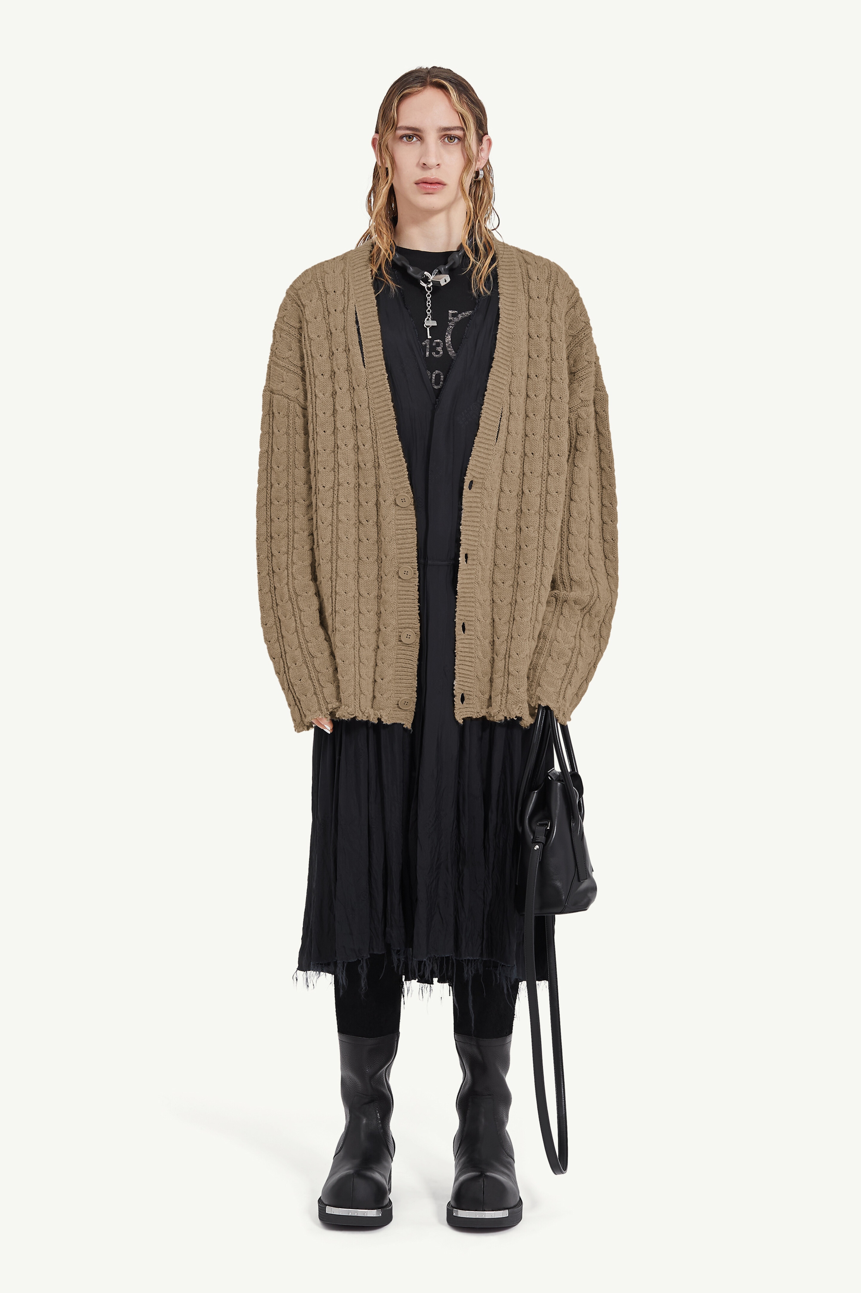 V-neck cardigan - 6